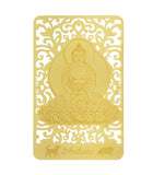 Bodhisattva for Dog & Boar (Amitabha) Printed on A Card In Gold