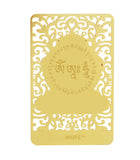 Bodhisattva for Dog & Boar (Amitabha) Printed on A Card In Gold