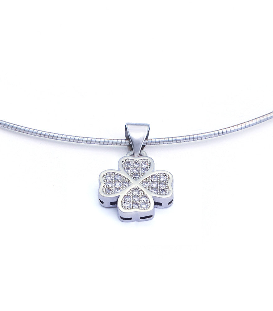 Four Leaf Clover Pendant with Choker