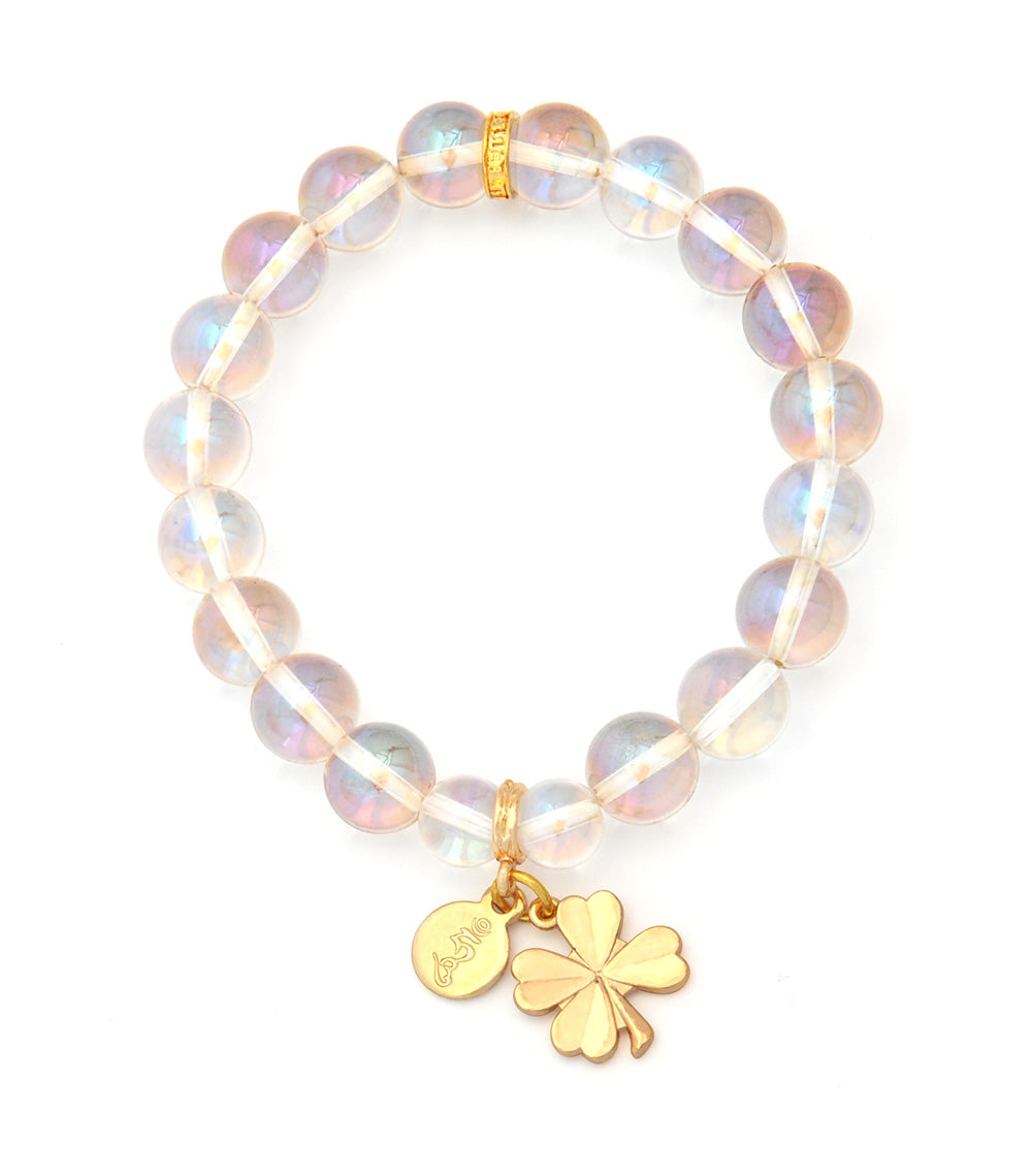 Four Leaf Clover & Hum Seed Syllable for Good Fortune Luck – FSMegamall.com