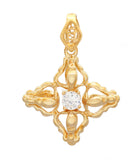 Gift of Gold - Double Dorje with Zircon Pendant