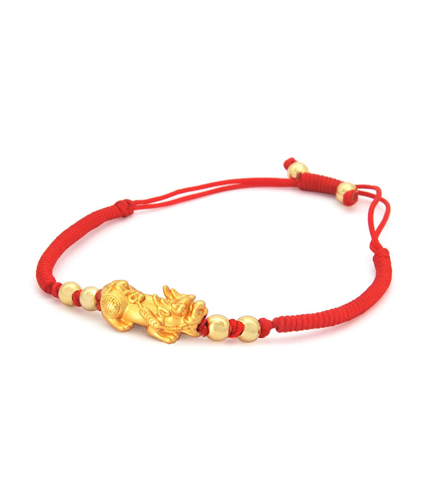 Pi Yao Charm Bracelet (Red)