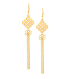 Mystic Knot with Tassel Earring