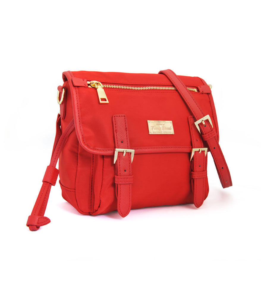 WOFS Lucky Buckle Messenger Bag (Red)