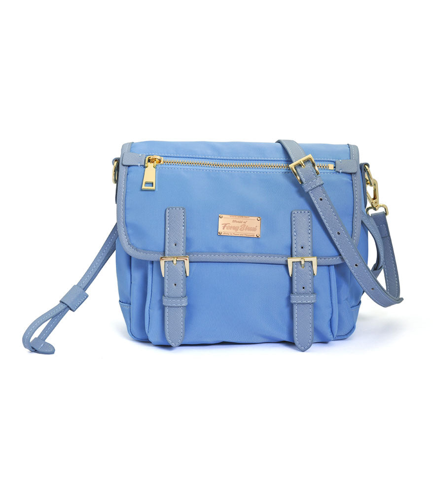 WOFS Lucky Tote Bag & Lucky Tote Bag & Lucky Buckle Messenger Bag (Denim Blue)