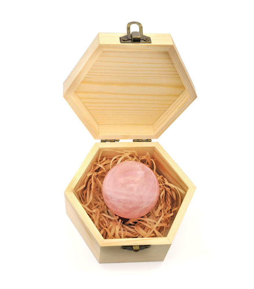 Rose Quartz Sphere with Stand (40mm)