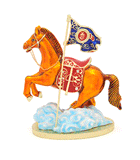 Sky Horse With Flag Of Success