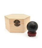 Black Obsidian Sphere with Stand (40mm)