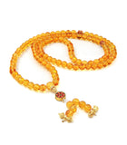 Mala with Manjushri Syllable and Citrine Beads + Free Chant A Mantra Booklet
