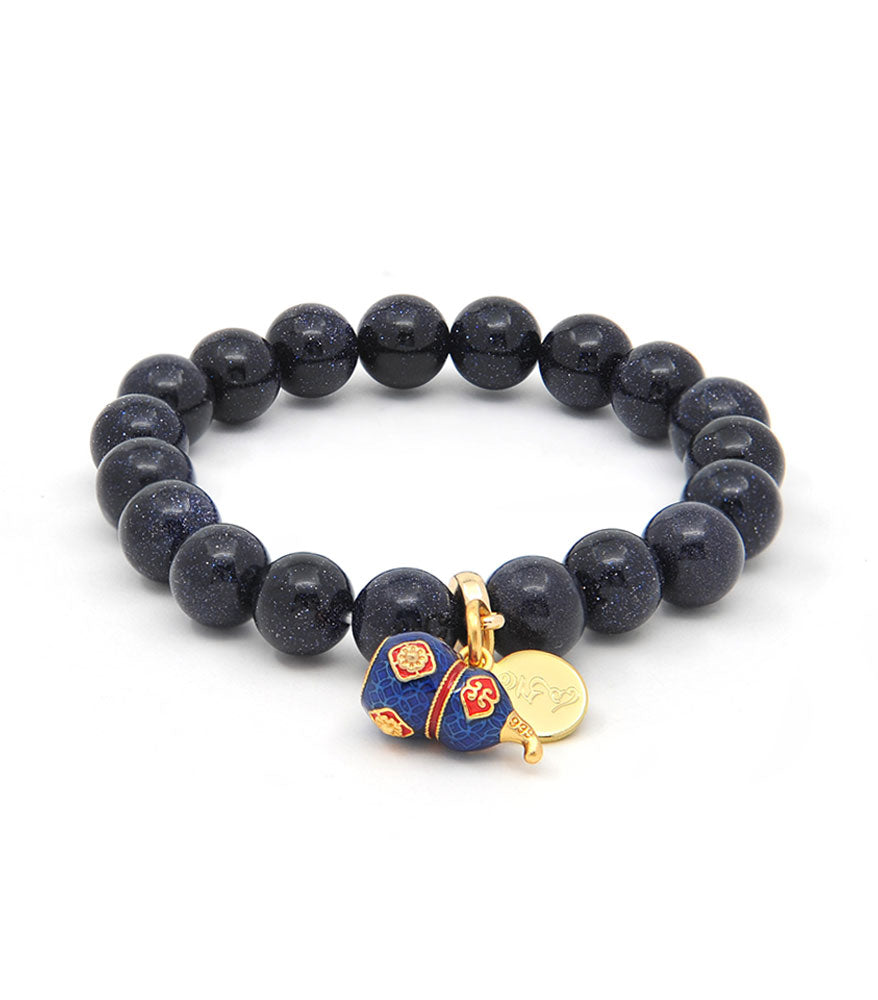 Blue Sand with Enamel Wu Lou Charm – FSMegamall.com