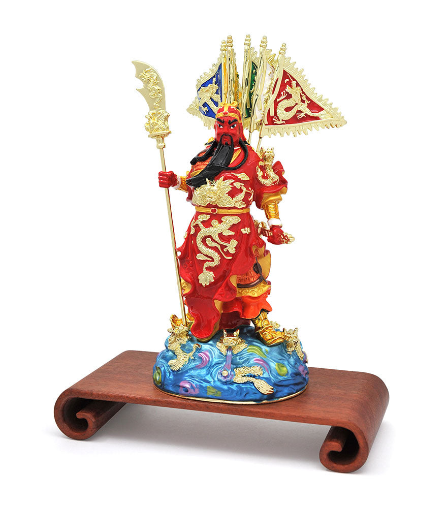 Magnificent Kwan Kung with 5 Flags – FSMegamall.com