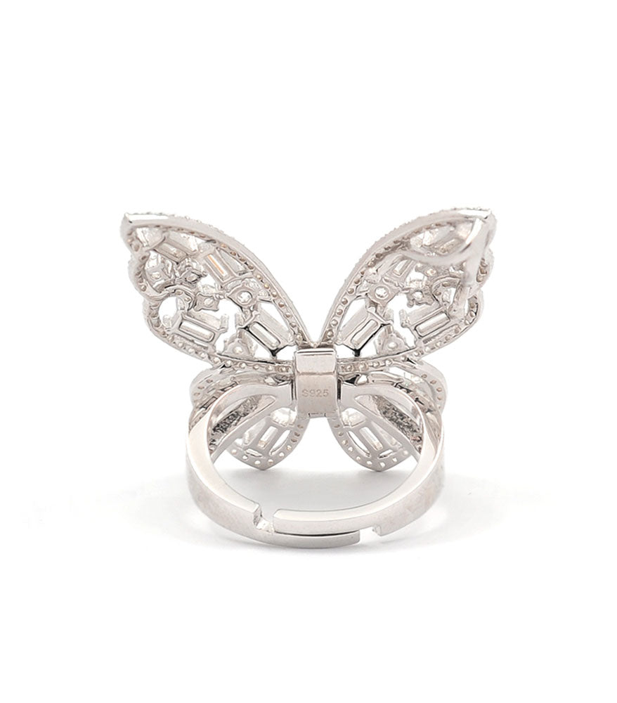 Ring Om Mantra Hum Ah Butterfly – with