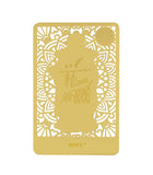 "Fuk Luk Sau" Three Star Gods Gold Card to Attract Health, Wealth and Happiness
